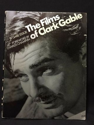 Vintage The Films Of Clark Gable 1972 Paperback Book By Gabe Essoe