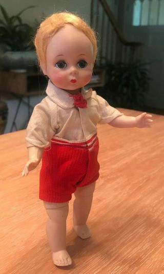 Vintage Madame Alexander Kins Boy Doll With Tagged Outfit