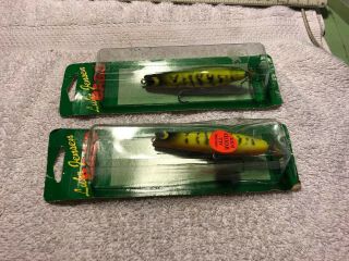 2 Luhr Jensen Bass All Wood Old Fishing Lures 4