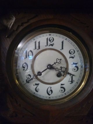 Antique - Gustav Becker - Angem Swinger Wall Clock - Ca.  1890 - Walnut 3