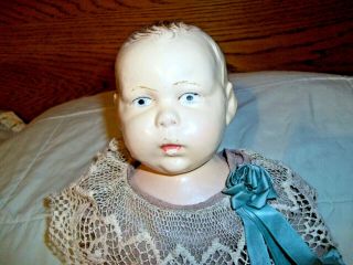 Vintage Antique Doll All Cloth Except For Head.