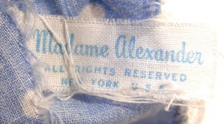 VINTAGE 1950 ' S MADAME ALEXANDER ALEXANDER - KINS WENDY PLAYSUIT DRESS PINAFORE 5