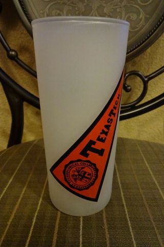 Vintage Texas Tech University Red Raiders Antique Frosted Glass