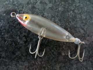 Vintage Cotton Cordell Crazy Shad Lead Tail - Clear - 3 Inch