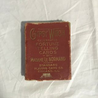 Antique Complete Set Gypsy Witches Fortune Telling Cards 1903 Madame Le Normand