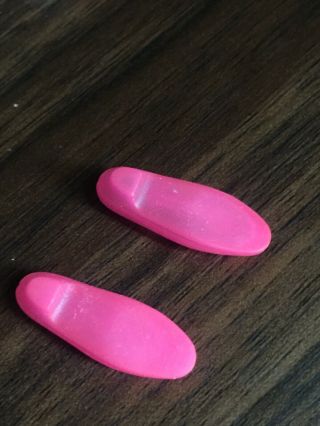 Vintage Francie Doll Hot Pink Buckle Squishy Flats Japan Mod Shoes 4
