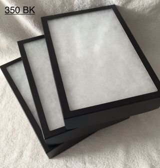 350 (10) Riker Mount Display Case Shadow Box Frame Tray 12 " X 8 " X 2 "