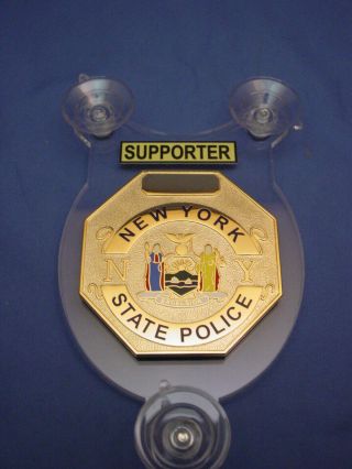 2019 - 2020 Nysp - York State Police - Supporter - Police Car Shield - Fop
