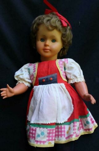 Vintage German Doll In Dress Es/l 60