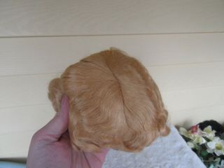 Vintage Mohair Doll Wig Size 11 Light Red - 9