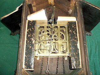 Vintage/Antique cuckoo clock made in Germany Repair Restoration or parts 4