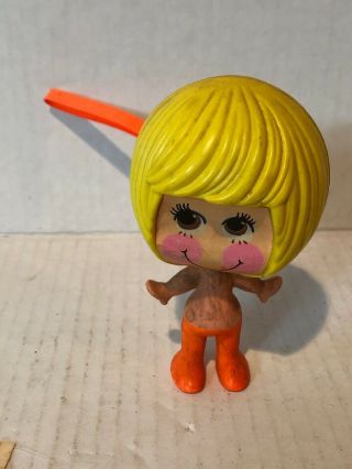 Vintage Mattel Talk Up Pull String Talking Blonde Toy Doll 1971 1970 