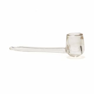 Antique Clear Glass Pipe Early 19th C.