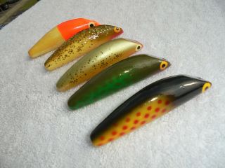 VINTAGE FISHING LURES BOONE ? GREAT COLORS COLLECT OR USE FLORIDA 4
