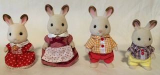 Calico Critters Epoch Sylvanian Families Hopscotch Rabbit Family Of 4 Bunnies