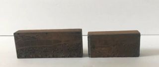 Metal & Wood Printing Press Block Stamp 2