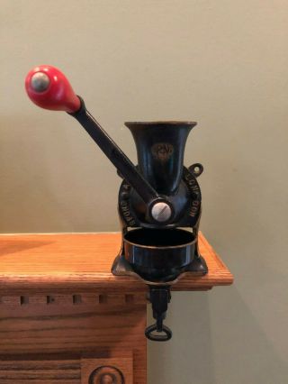 Antique Cast Iron Coffee Grinder " Spong & Co.  Ltd.  England " No.  1.