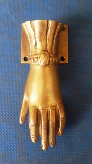 Lady Hand Shape Door Knocker Victorian Style Brass Handmade Door Knocker Bell Bm