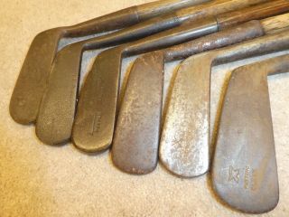 6 Vintage Hickory Putters For Restoration Old Golf Antique Memorabilia