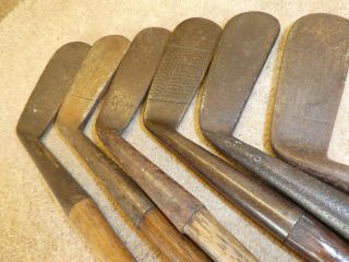 6 vintage hickory putters for restoration old golf antique memorabilia 2