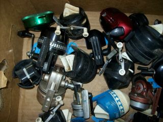 30 - VINTAGE CLOSED FACE SPINNING CASTING REELS 2
