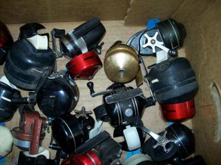 30 - VINTAGE CLOSED FACE SPINNING CASTING REELS 3