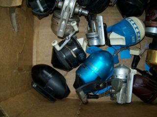 30 - VINTAGE CLOSED FACE SPINNING CASTING REELS 5