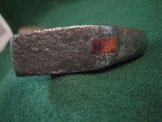 Primitive hammer forged hand made handle the 2 3/4 in head is tight 9 in handle 2