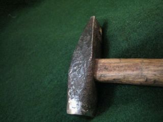 Primitive hammer forged hand made handle the 2 3/4 in head is tight 9 in handle 5