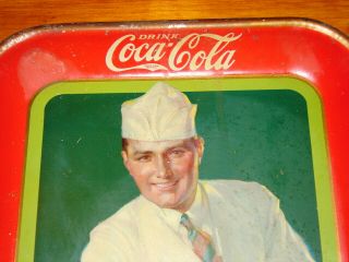 Antique 1927 Coca Cola Coke Tray Soda Jerk Coshocton Ohio Ships 2