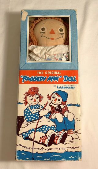 Vintage 15 Inch Raggedy Ann Doll,  1964,