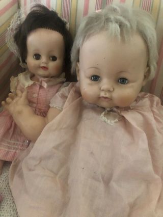 2 Vintage Madame Alexander Dolls 1960 Kitten And.  Kathy Cry Baby