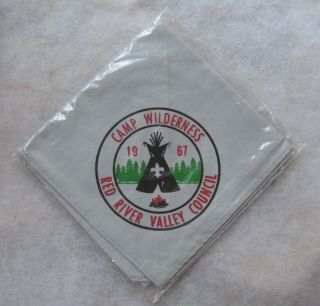 Boy Scout Neckerchief 1967 Camp Wilderness Red River Valley Council