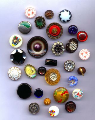 (238) ( (mixture Of Buttons, ))  ( (antique,  Vintage,  Victorian, ))