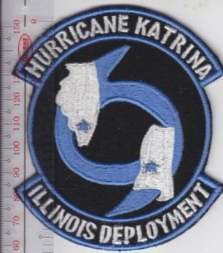 Us Civil Air Patrol Cap Illinois Hurricane Katrina Deployment Usaf Aux 4inches