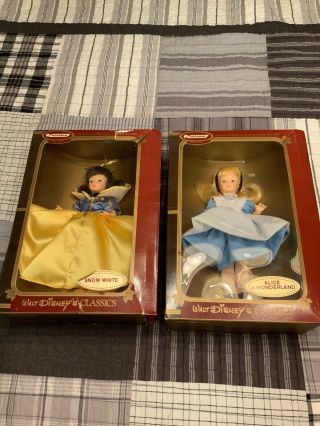 2 Vintage Horsman Disney Classic Alice In Wonderland Doll And Snow White Dol