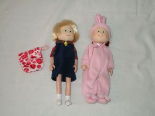 2 1998 Vintage Eden Madeline Friends Dolls Nicole Bunny Costume/pj 