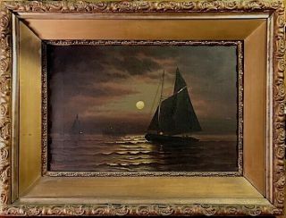 Antique Moran Oil Painting - Seascape - Late 1800s?