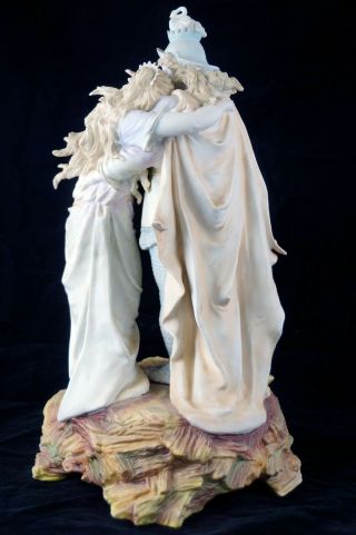 Bisque embracing couple English? French? or Italian? figurine early to pre 1900 3