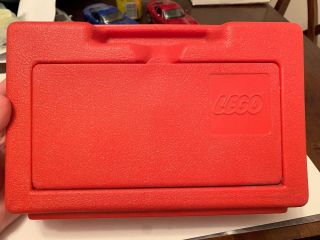 Vintage 1980s Red Lego Carry Case Storage Container Made In Usa