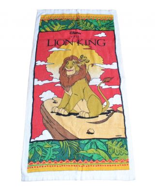The Lion King Beach /bath Towel Vintage 90 