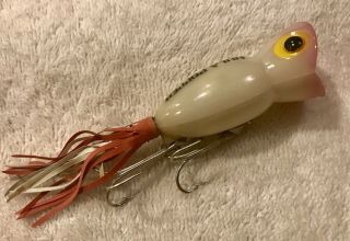 Fishing Lure Fred Arbogast Hula Popper In Luminous Tackle Box Crank Bait 3