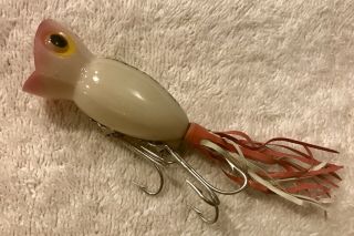 Fishing Lure Fred Arbogast Hula Popper In Luminous Tackle Box Crank Bait 4