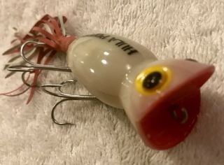 Fishing Lure Fred Arbogast Hula Popper In Luminous Tackle Box Crank Bait 6