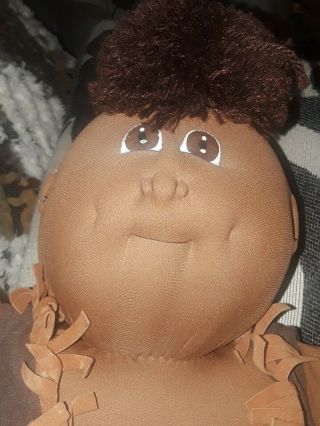 Vintage Cabbage Patch Dolls Soft Sculpture Rare Indian 23 Inch Signed On Butt