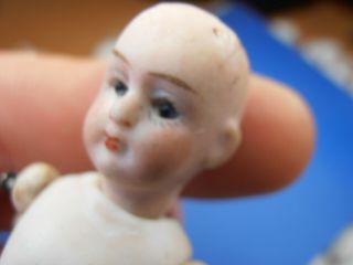 Antique Dolls Germany very small bisque doll with glass eyes Limbach 1900 8