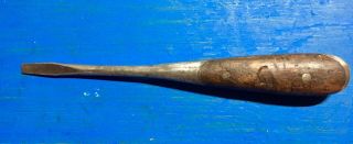 Antique H.  D.  Smith Perfect Handle Style Wood Handle Screwdriver,  8 1/2 "