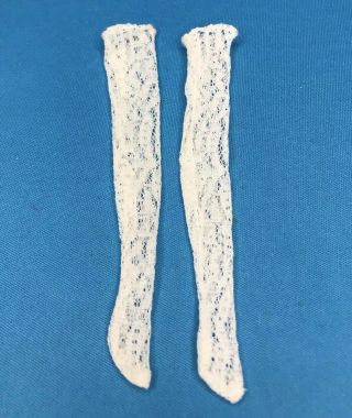 Vintage Barbie Francie Cool White 1280 White Lacey Stockings Pair