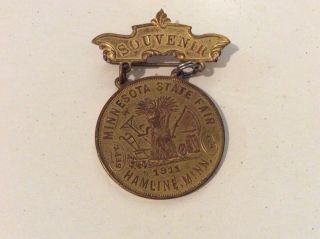 Vintage 1911 Minnesota State Fair Pin