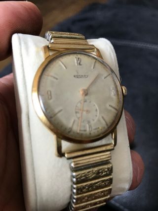 VINTAGE GOLD PLATED GENTS ROTARY AUTOMATIC WATCH 6